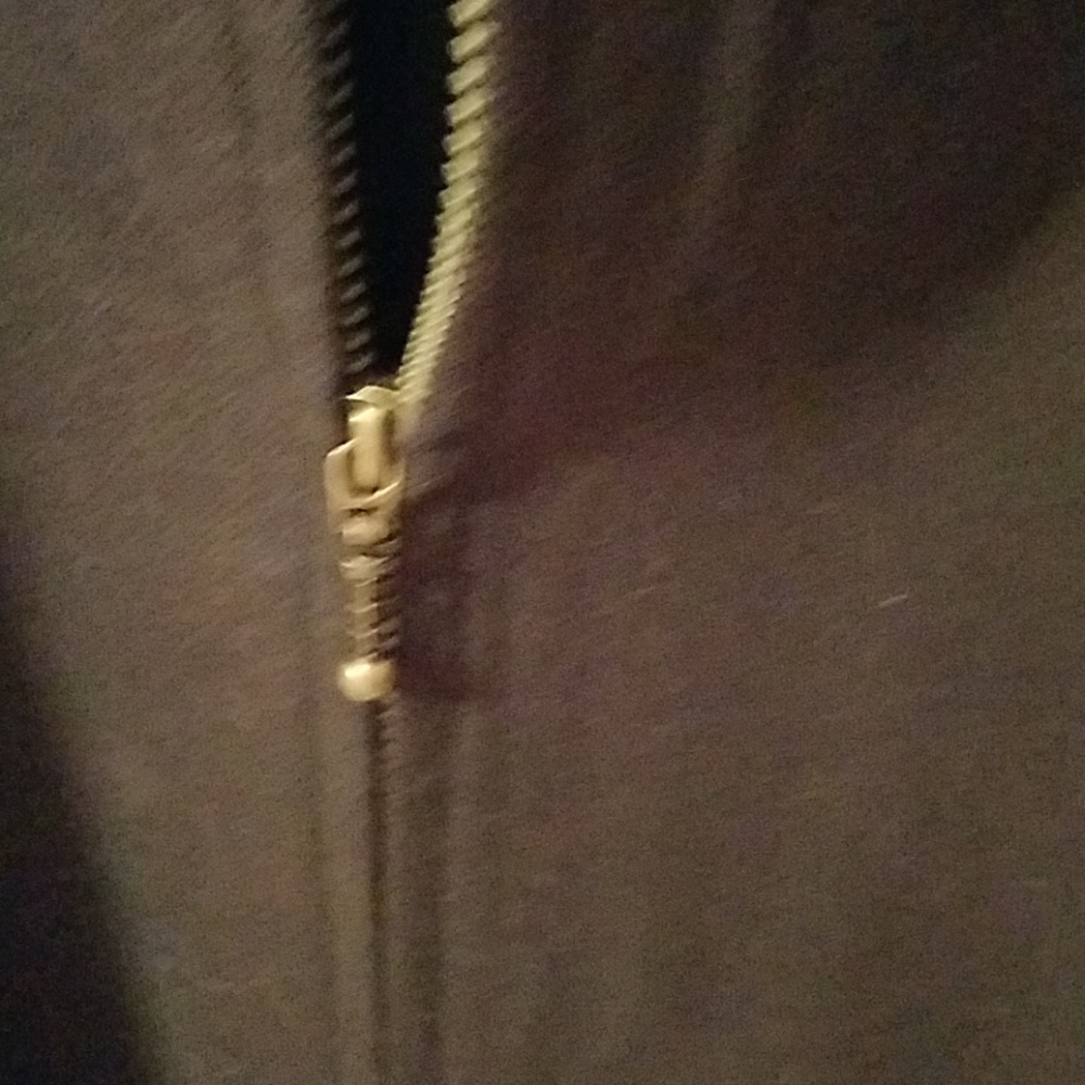 Black wool zipper Blazer - Picture 3 of 5